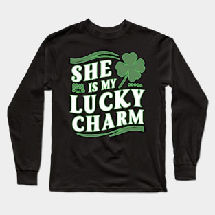 She is my lucky charm Long Sleeve T-Shirt